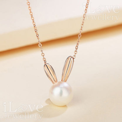 Bunny Pearl Necklace ILN102