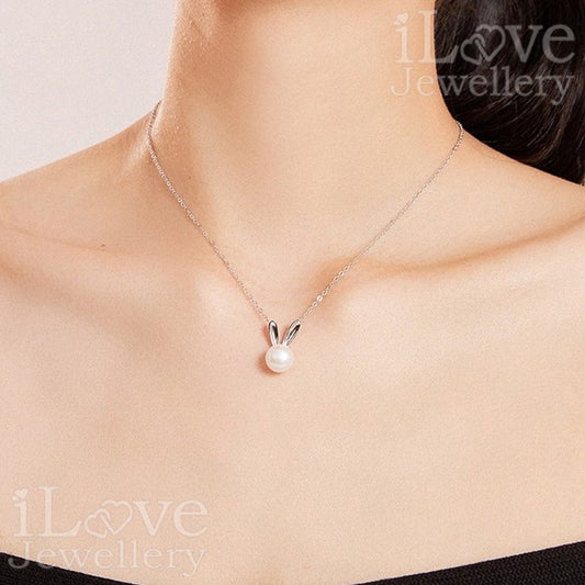 Bunny Pearl Necklace ILN102
