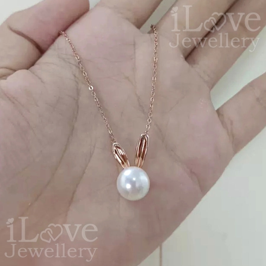 Bunny Pearl Necklace ILN102