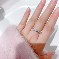 Criss Cross Cubic Zirconia Ring ILR062