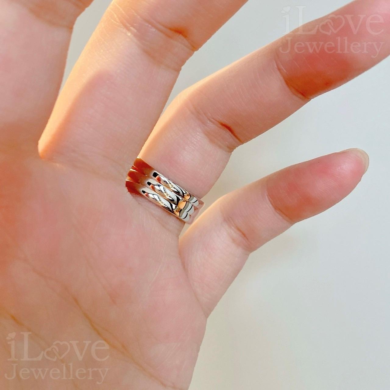 Criss Cross Cubic Zirconia Ring ILR062