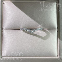V Shape Cubic Zirconia Ring ILR034