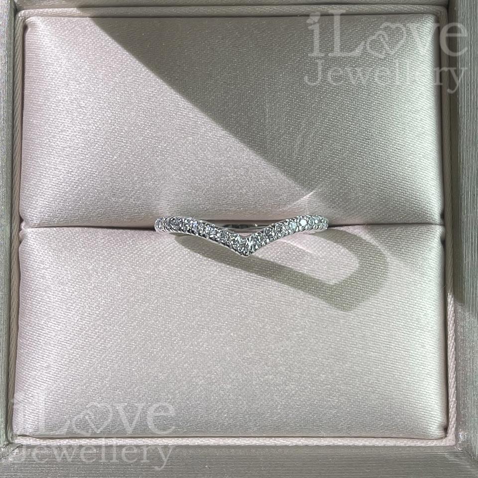 V Shape Cubic Zirconia Ring ILR034