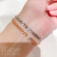 Luxe Chain Sparkle Bracelet ILB005