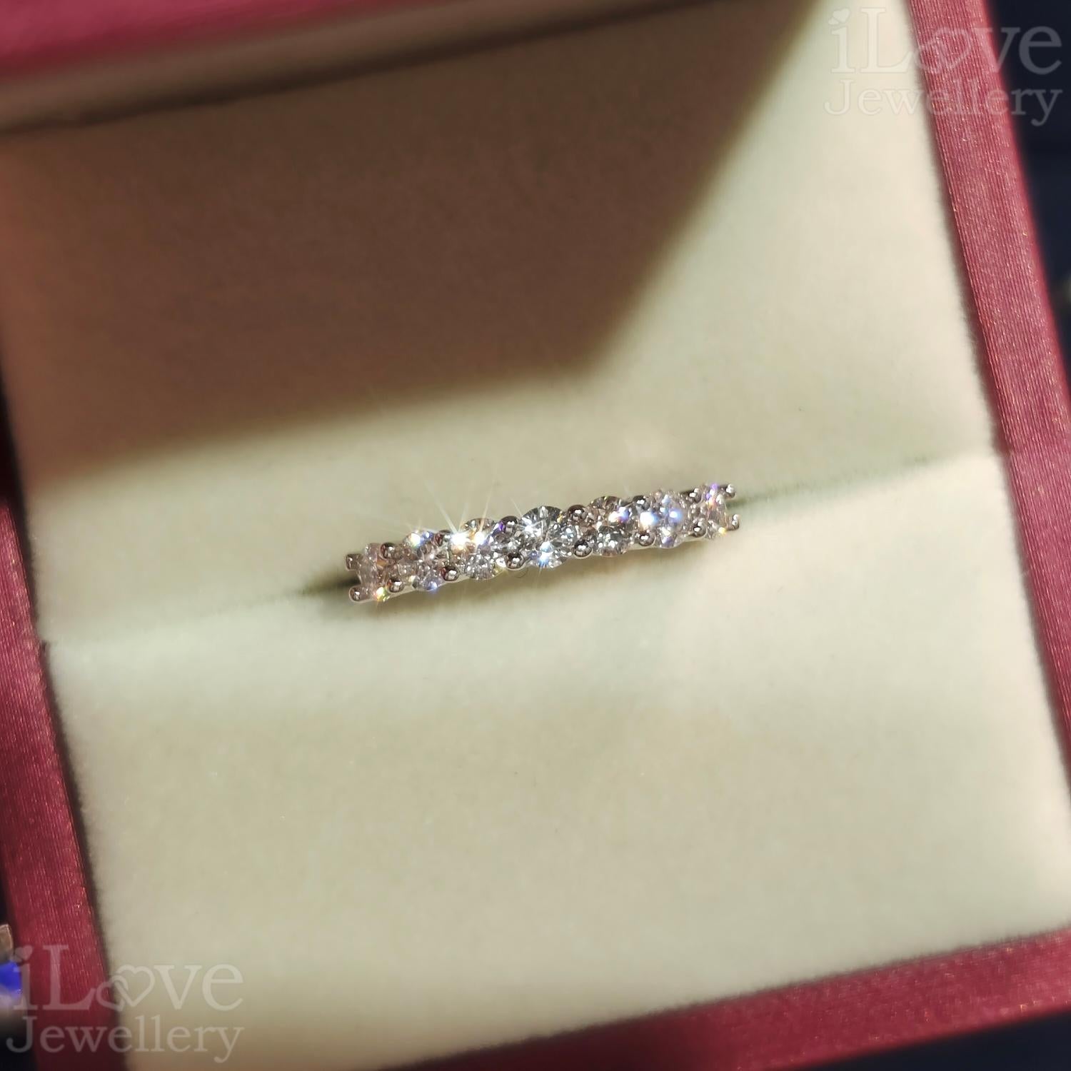 Starlight Moissanite Eternity Band ILR205