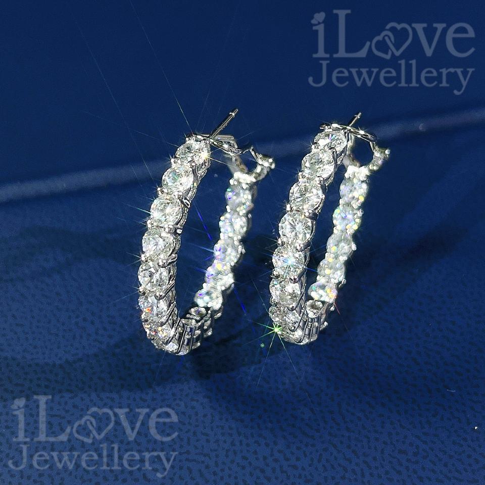 Eternal Sparkle Hoop Earrings ILE014
