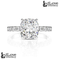 Forever Cushion Solitaire Ring ILR016