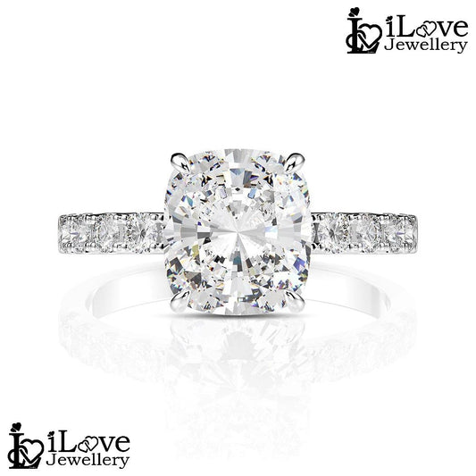 Forever Cushion Solitaire Ring ILR016