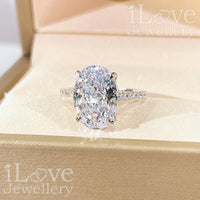 Eternal Oval Solitaire Ring ILR010