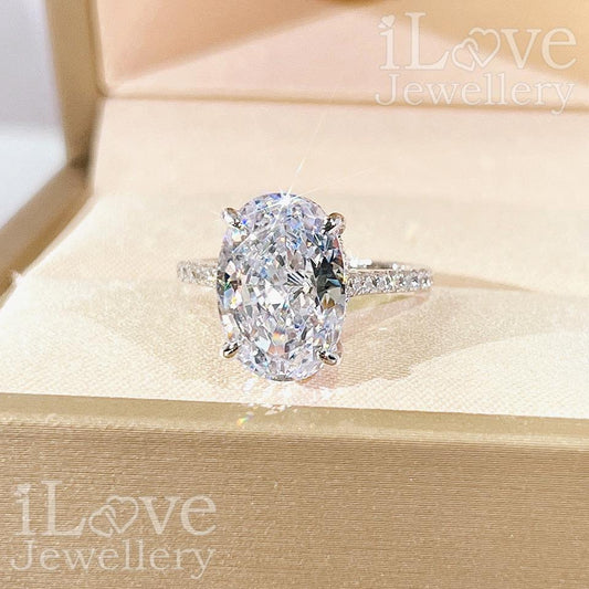 Eternal Oval Solitaire Ring ILR010