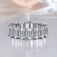 Emerald Cut Full Eternity Band Ring ILR056