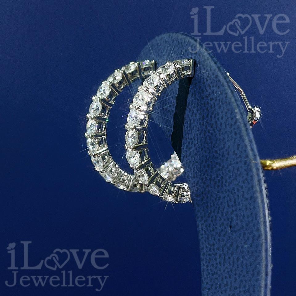 Eternal Sparkle Hoop Earrings ILE014