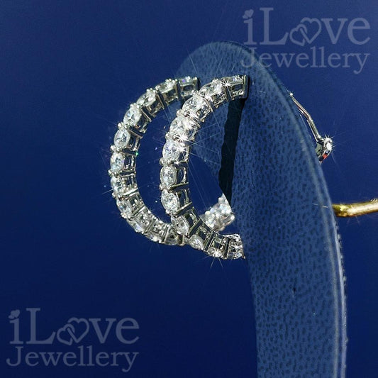 Eternal Sparkle Hoop Earrings ILE014