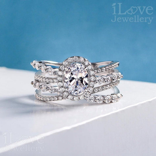 Starlight Halo Ring LR026