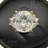 Sunlit Empress Oval Trilogy Ring ILR024