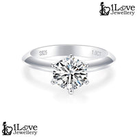 Pure Radiance Solitaire Moissanite Ring ILR201 ILR202
