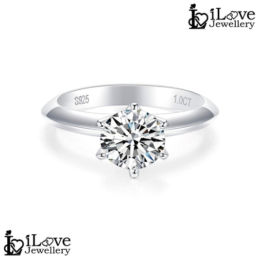 Pure Radiance Solitaire Moissanite Ring ILR201 ILR202