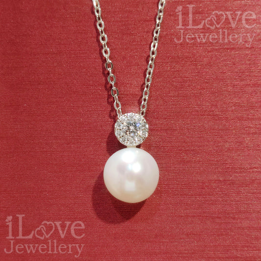 Moon Drop Pearl Necklace ILN103