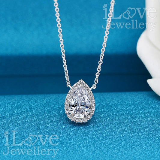 Eternal Teardrop Promise Necklace ILN013