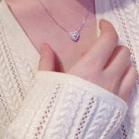 Sweetheart Halo Necklace ILN014