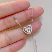 Sweetheart Halo Necklace ILN014