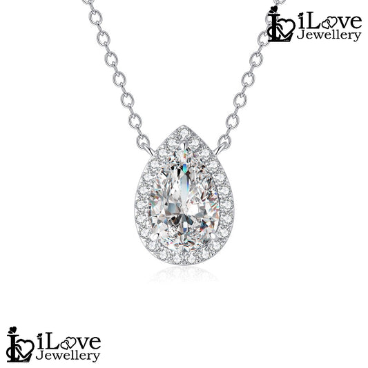 Eternal Teardrop Promise Necklace ILN013