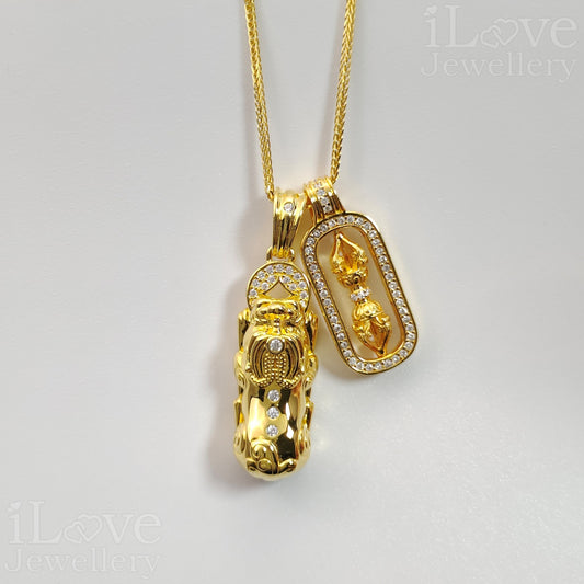 Lucky Pixiu Pendant S925 Silver Chain ILN301