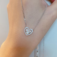 Sweetheart Halo Necklace ILN014